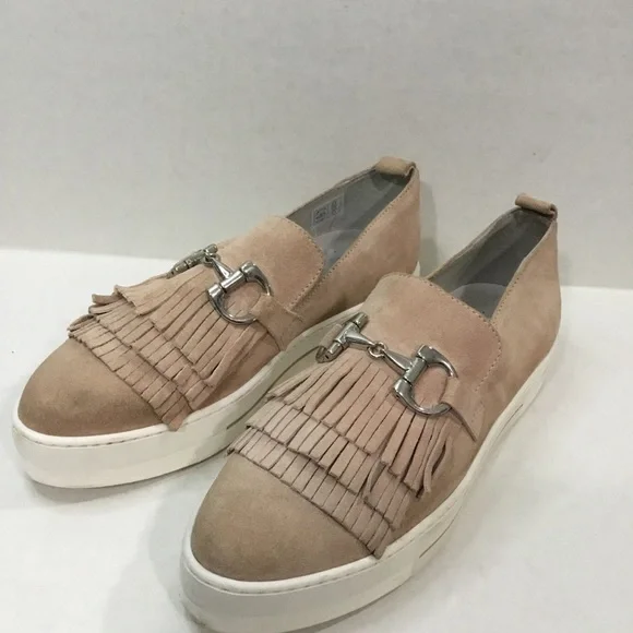 Louisa Suede Loafers/Flats  With Silver Buckle - Picture 5 of 12